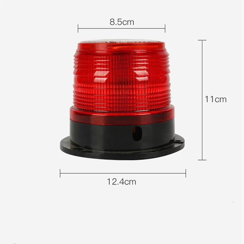 Solar Powered Strobe Warning Light Car Roof Magnet LED Strobe Light Beacon Light Led Flashing for Car Lorry Truck Accessory