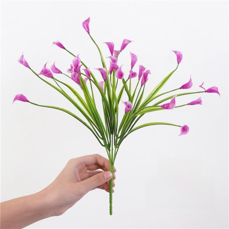 Plastic Fake Floral With Eucalyptus And Chrysanthemum For Party Decorations