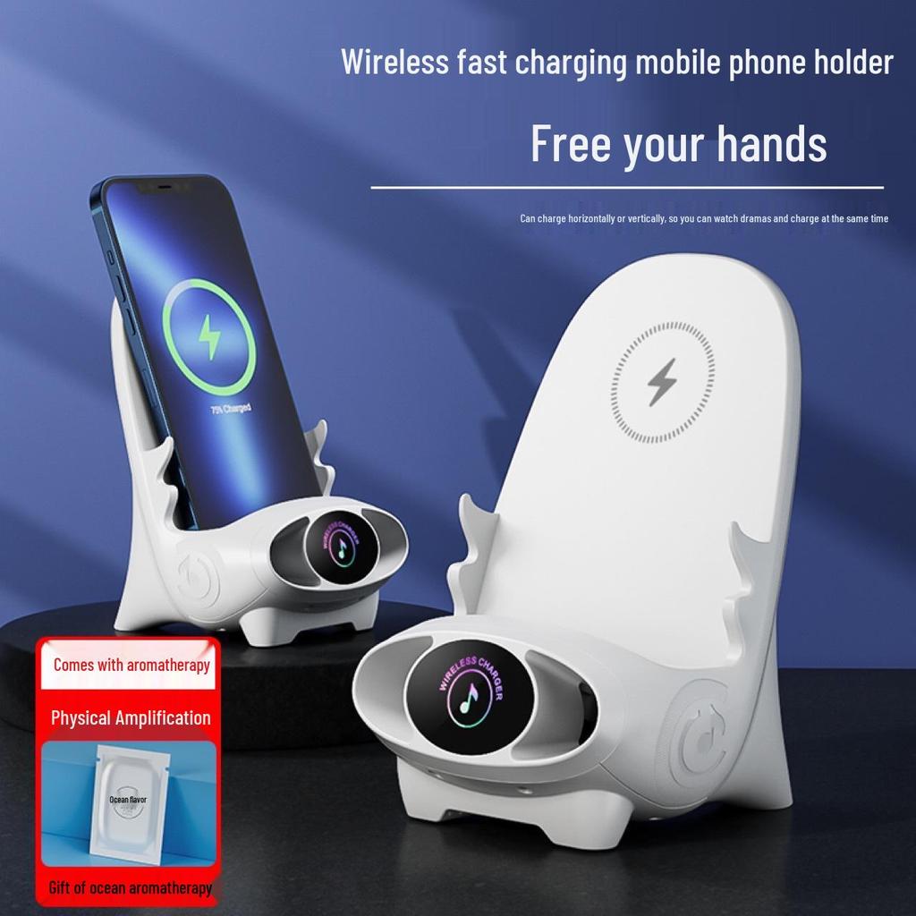 V8 Desktop Chair Wireless Charger M111 with Aromatherapy Phone Holder