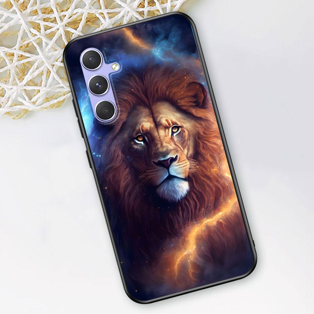 The Lion Case for Samsung Galaxy A51 A53 A54 A31 A52 A12 A13 A21s A22 A32 A11 A22 A33 A41 A52s A73 A14 A24 TPU Phone Cover