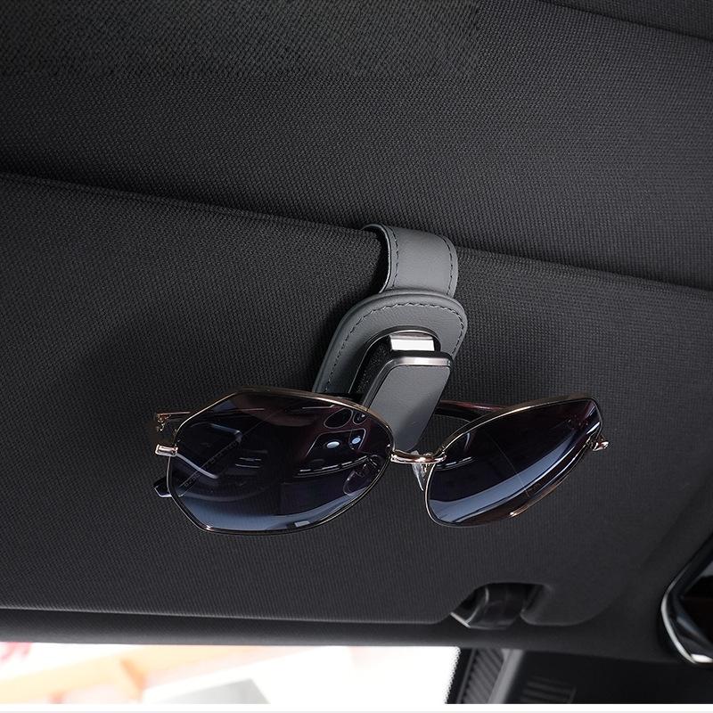 1Pcs Car Sun Visor Glass Storage Car Interior Supplies Auto Glasses Holder Car Ticket Sunglasses Holder