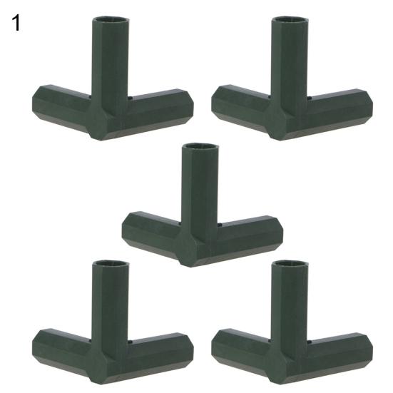 5Pcs Plastic 16mm 3/4/5 Ways Hose Connector DIY Assemble Rack Tube Joint Adaptor