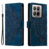 Custodia Compatibile Per Xiaomi 17T Pro Impronta Totem Sensazione Pelle Portafoglio Copri Telefono in Pelle con Cinturino da Polso