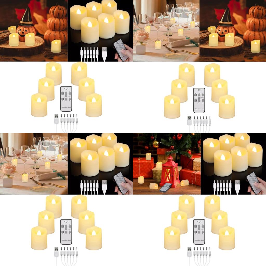 Elegant Usb Plastic Led Candle Light For Birthday Wedding Party Decoration And Timed Remote Control