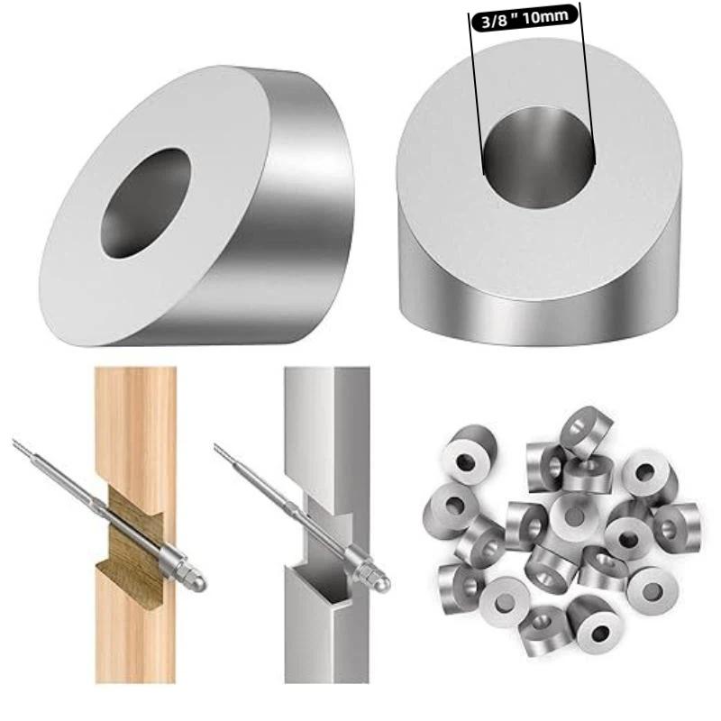 Neue Edelstahl-Seilgeländer Treppenenden 1/4" 3/8" Innendurchmesser Winkel 30 Grad Winkel Senkscheibe Silber Seilgeländer-Beschläge