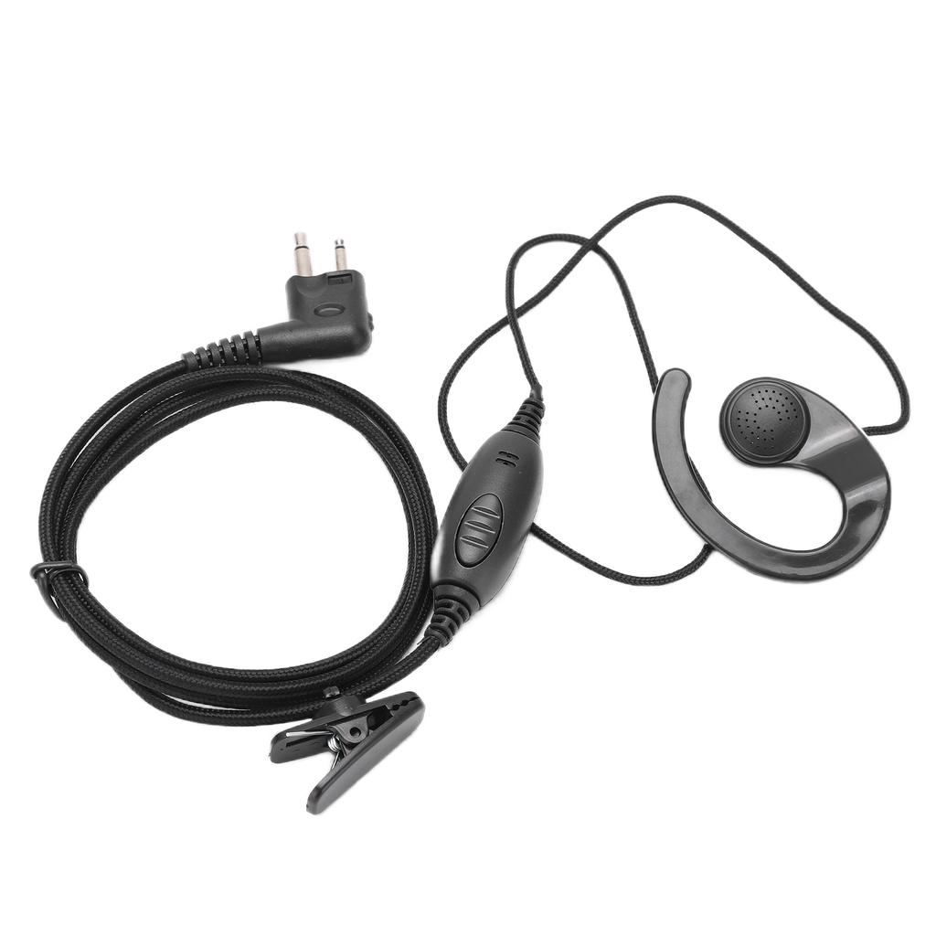 Fone de Ouvido Walkie Talkie Preto Sistema Acústico para Hotel Armazém para Série Motorola Spirit SV10 SV11