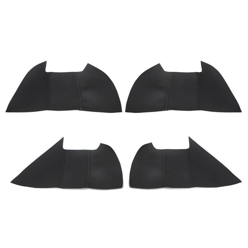 Lot de 4 housses de panneau de porte en cuir souple pour Honda Civic 9e génération (2012, 2013, 2014, 2015)