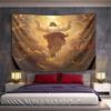 "Ascending Figure with Radiant Light" Pattern Wall Hanging Tapestry Decorative Tapestry Home Decor for Bedroom and Living Room