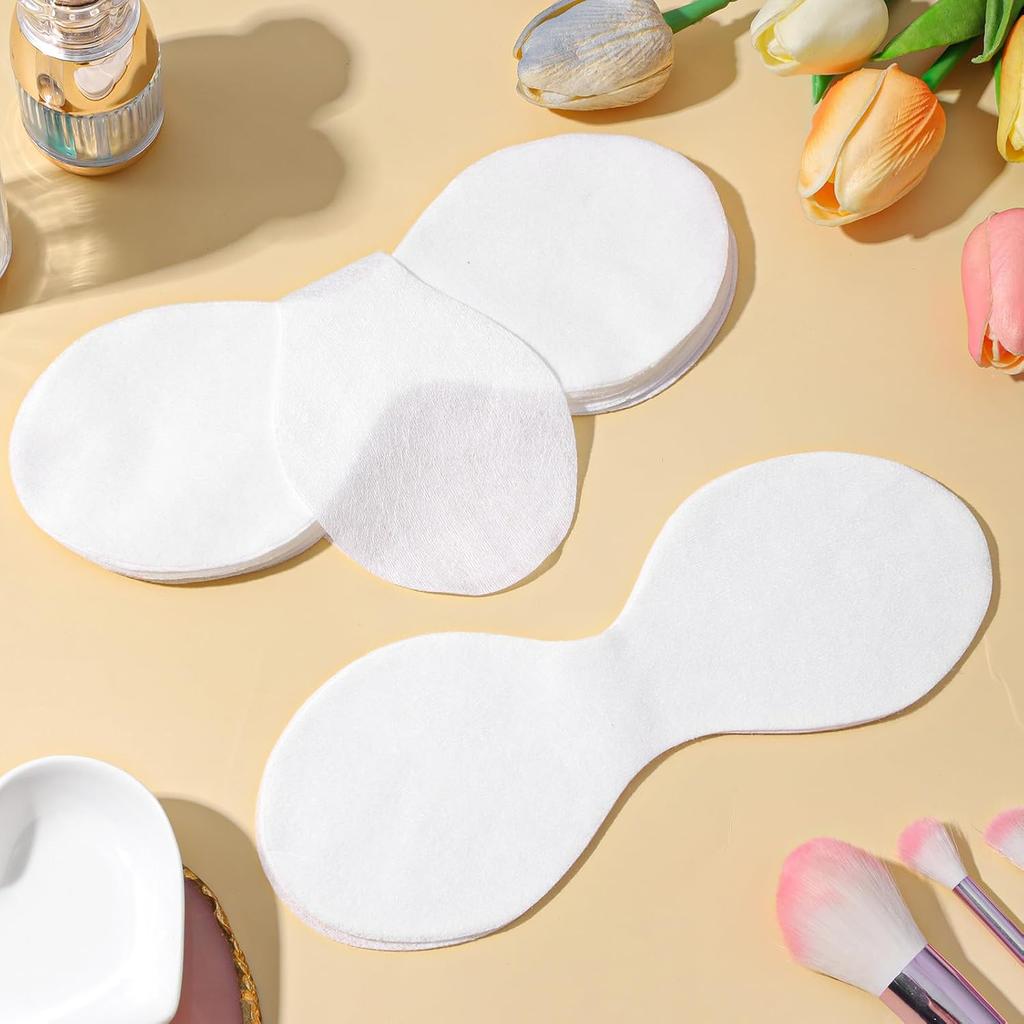 100 Sheets Disposable Non Woven Eye Care, Cotton Paper Facial Eye Pads Spa, DIY Clear Eyes Mask Paper Beauty Sheets for Skincare Spa Wrap Moisture