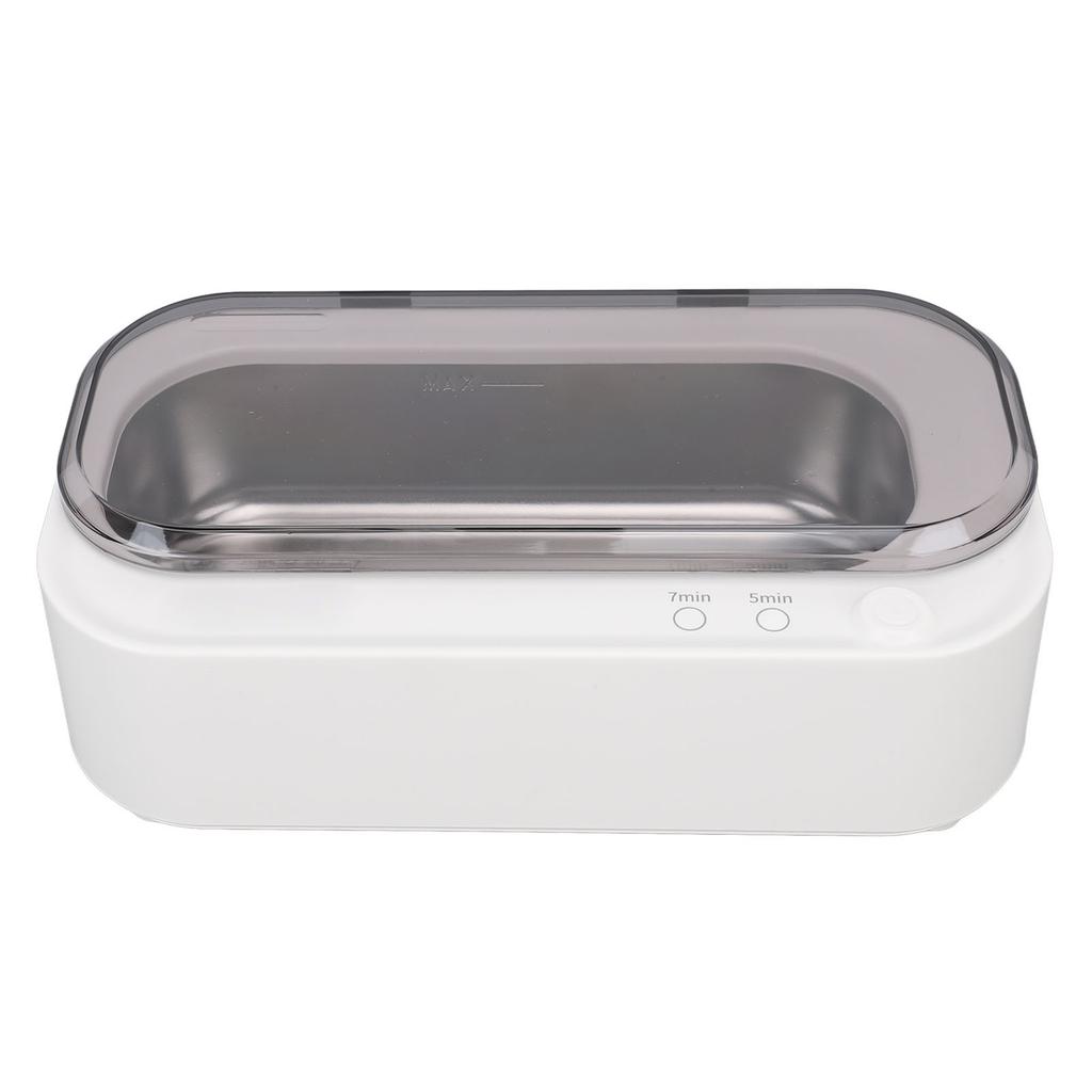 Ultrasound Jewelry Cleaner Machine 304 Stainless Steel ABS Mini Portable Eyeglasses Cleaning Machine for Watch Retainer