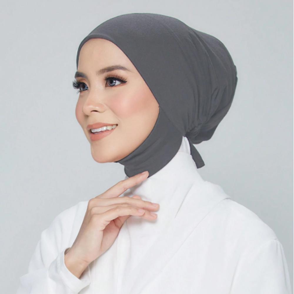 1/2/Pcs Muslim Inner Cap Hijab For Women Solid Underscarf Hijab Undercap Scarf Turban Hat Islamic Muslim Hijabs Ready To Wear