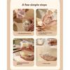 Manual Garlic Twisters Mincer Crusher Kitchen Hand Press with Clear Detachable Body for Garlic, Gingers and Everyday Cooking Prep