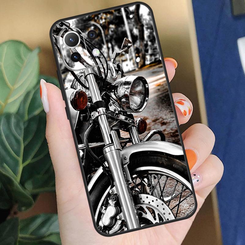 Motor Engine Motorcycle Case For Xiaomi 15 14 Ultra 13T 14T 15T Pro 17 Pro Max POCO X7 X5 X6 F5 F6 F7 F8 Pro Coque