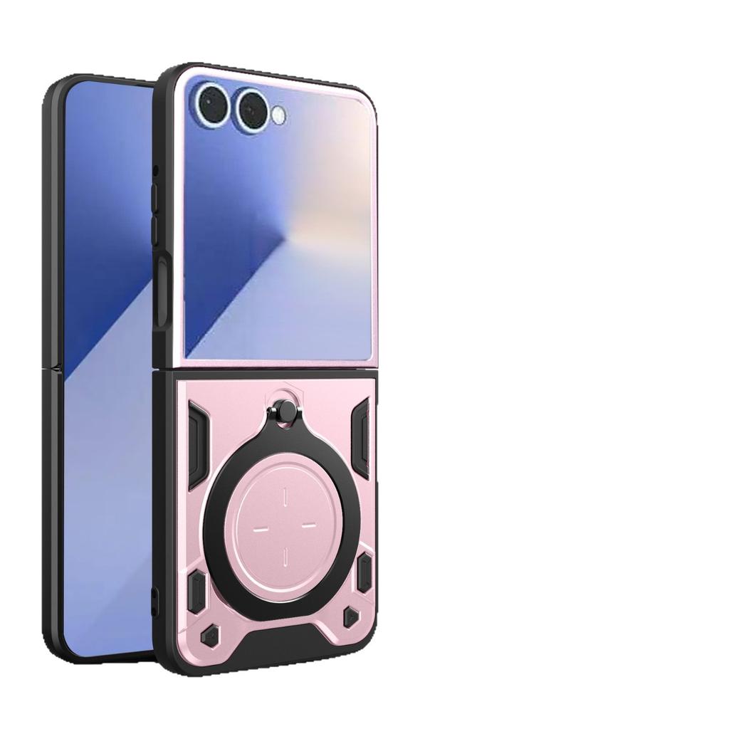 case for Samsung Z FLIP 7 6 5 4 rotating bracket protective case Shock Proof Anti-Fingerprint tough shell plian full coverage