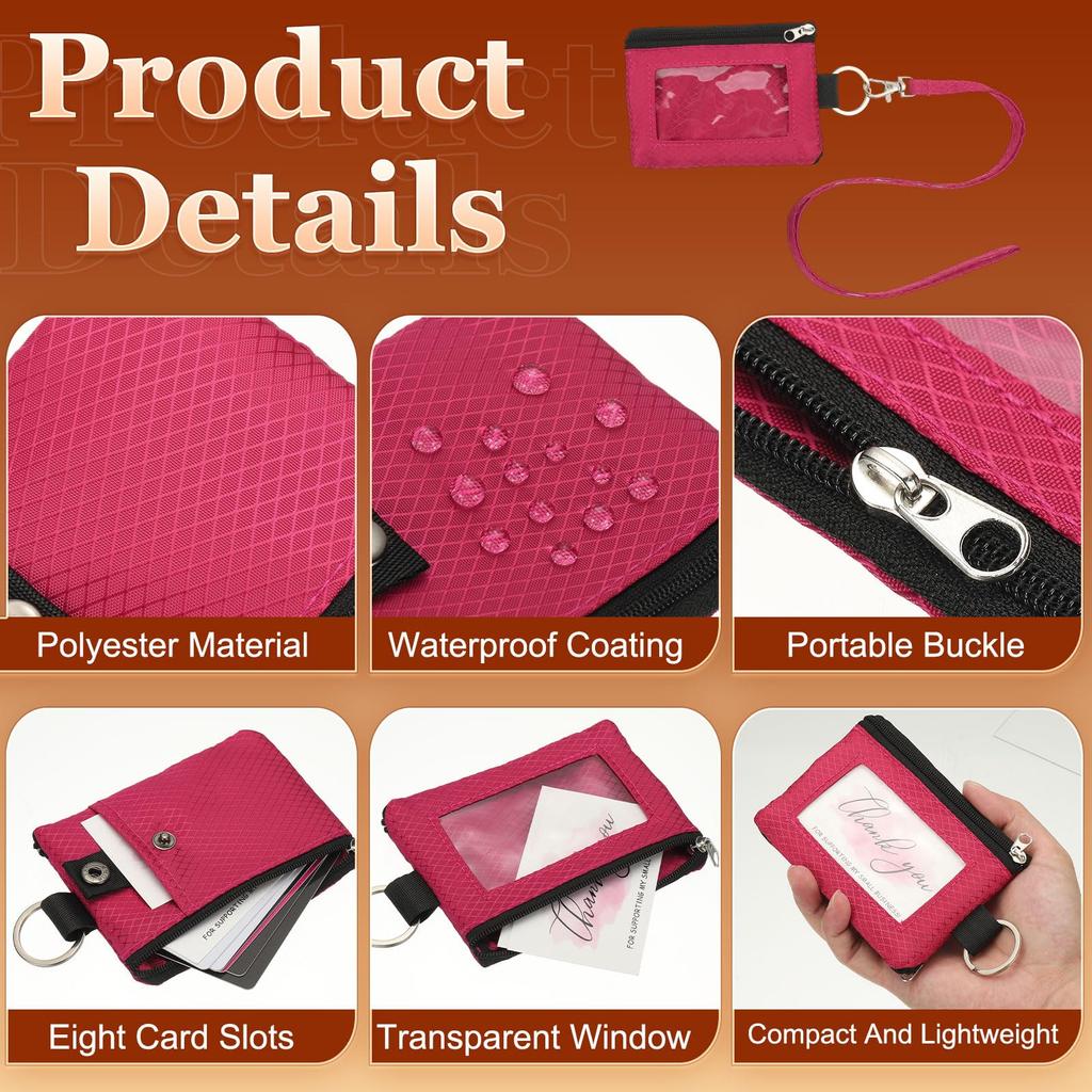 [PATIKIL] Portefeuille Minimaliste Bloquant RFID, Rose Fuchsia Clair