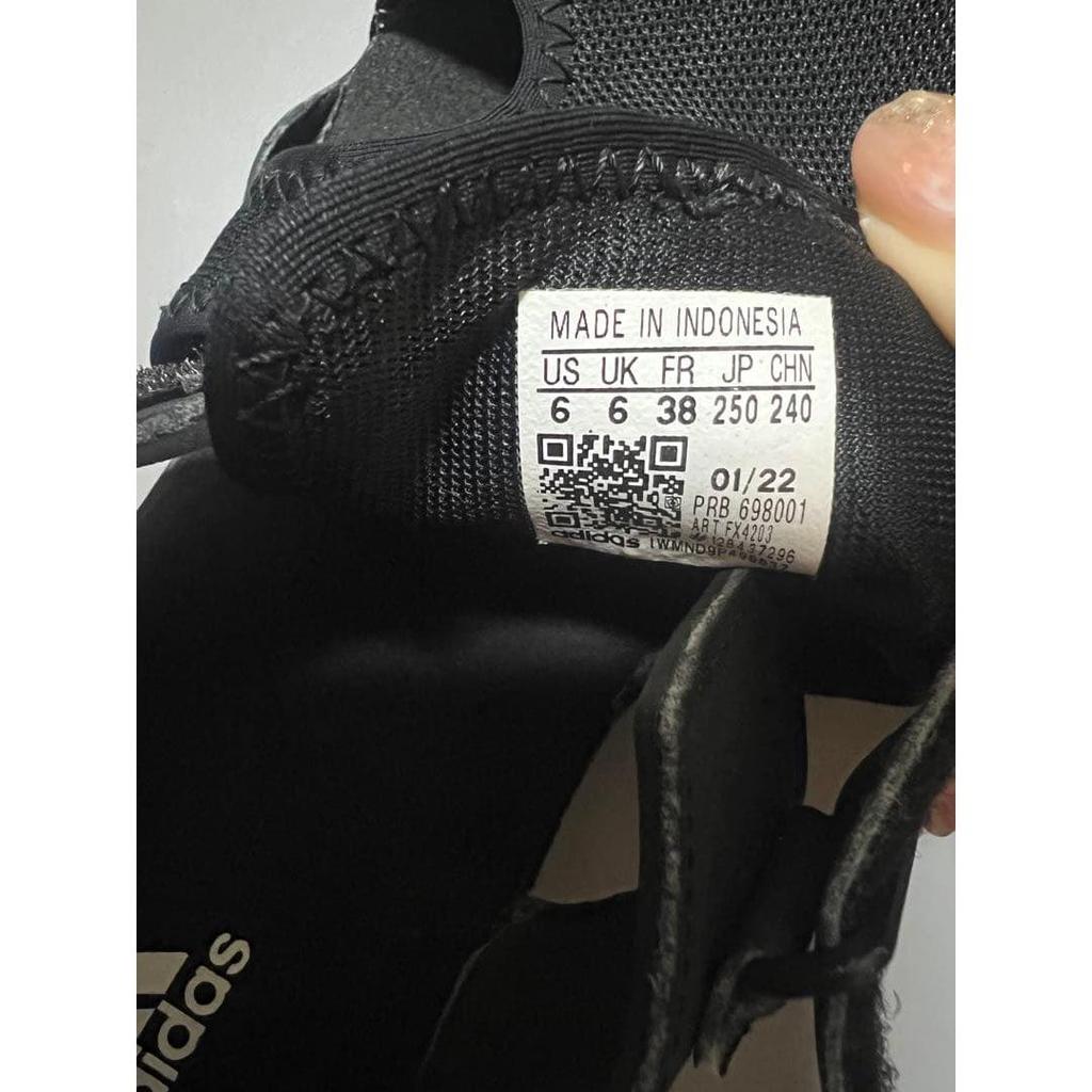 Used adidas kids sandals black 25cm