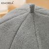 2025 Winter Verdicktes Indoor Katzenbett 2-in-1 Katzenhaus Zeltbett mit Abnehmbarem und Waschbarem Weichem Kissen, Unmontiert