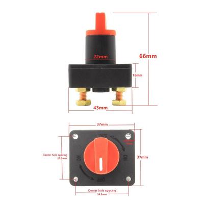 Universal Auto Car Battery Isolator Switch 12V 36V 24V Main Power Isolation Disconnector Cut Off Kill Switch For RV Boat 300A