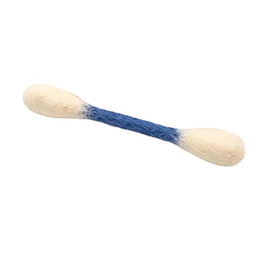 

Cotton Swab Cat Toy with Catnip Felt Cat Chew Stick Teething Toy Kitten Kicker Toy for Indoor Play Interactive Kitty Kicker Accessories 1pc синий