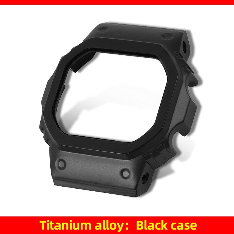 DW5600 Mod Kit Titanium case+strap For Casio G-SHOCK DW-5600 GW-B5600 GW-M5610 modification Lightweight Metal Bezel watch band