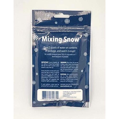 SNOWONDER Polvo de Nieve Instantánea Nieve Falsa Nieve Artificial 1 GALÓN