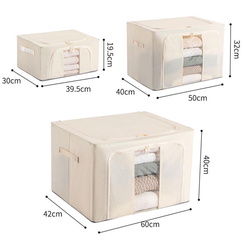 Baona Oxford Cloth Large Capacity Folding Storage Box for Clothes and Quilts 24L (40x30x20cm)