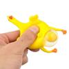 Yellow Hand Novelty Hens Pranks Spoof Halloween Gift Funny Chickens Lay Eggs Keychain Vent Toys