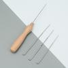 Creative Felting Needles Set Wooden Handle 3 Sizes Felting Needles Felting Needles with Bottle Handmade Professional