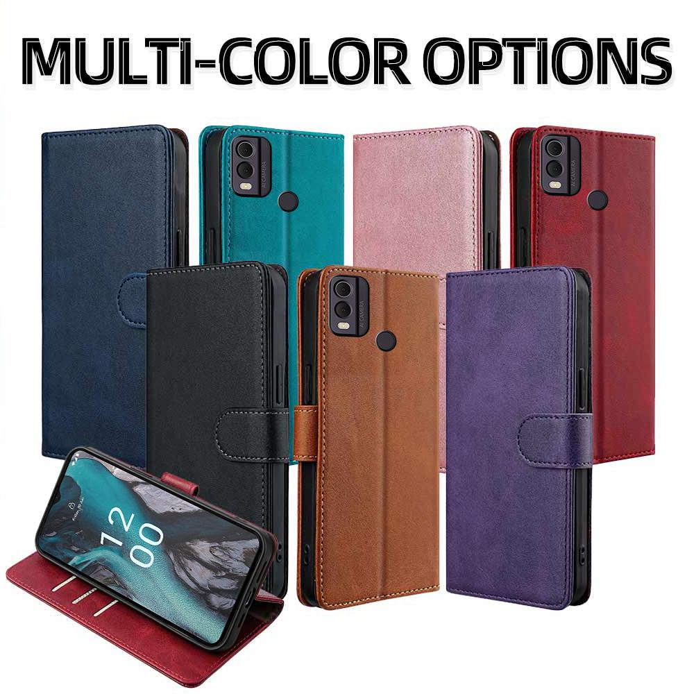 Card Slots Holster Flip Leather Cover For Nokia C32 C31 C22 C21 C12 Plus 12 Pro C20 C10 Magnetic Wallet Case Phone Bag Funda