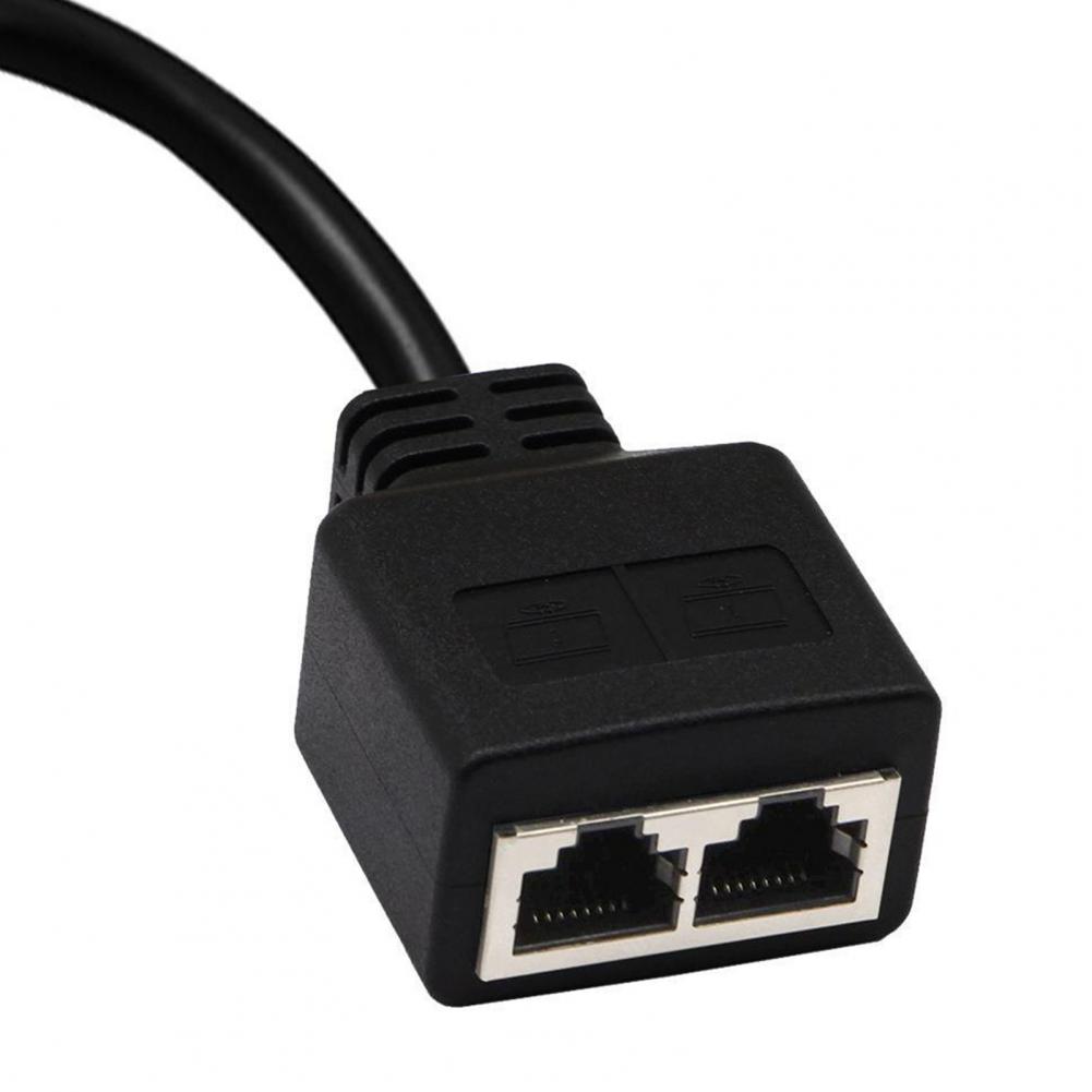 Universal Ethernet Cable Splitter RJ45 High-Speed Easy Installation Network Adapter Internet Port Extender 1 to 2