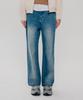 YALE Women'S Straight Denim Pants_Blue