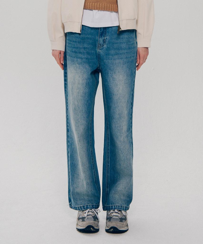 YALE Women'S Straight Denim Pants_Blue