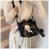 Petit Sac Bandoulière en Tissu Oxford avec Poche zippée pour un Usage Quotidien
