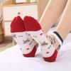 5 Pairs of Cat Cartoon Glass Silk Socks Children's Spring and Summer Thin Short Socks Kasi Cotton Bottom Sweat Breathable Socks