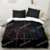 Set Copripiumino Gaming Decorazione Stanza dei Giochi Ragazzi ragazzi Adolescenti Copripiumino Videogioco Set Biancheria da Letto Singolo Let's Play Copripiumino Set da Letto