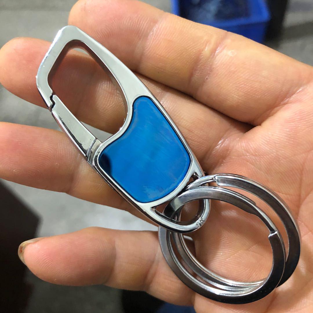 Personalized Metal Car Keychain with Laser Engraved Logo