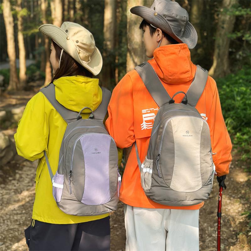 Unisex Lightweight Travel Backpack Color Block Backpack