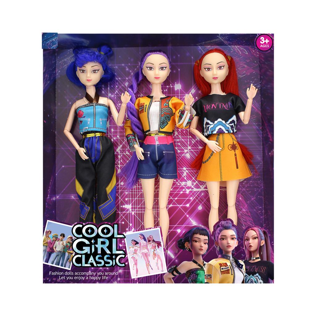3pc Articulated Dolls, With Realistic Character Designs, Make A Delightful Surprise Gift For Children And Friends.