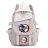 Sac à dos imprimé Demon Slayer pour adolescent étudiant Rentrée scolaire Sac à livres Femme Grande capacité Imperméable Sac de voyage