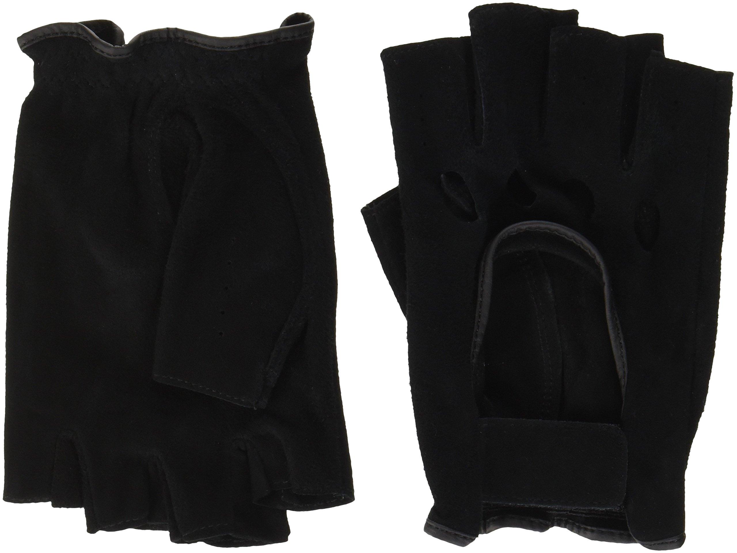 

Lezax JOYFIT Sheepskin Suede Gloves, Half-Finger, Black, PS-1