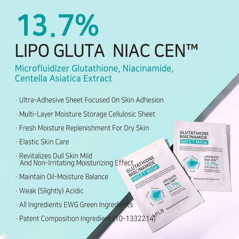 APLB - Glutathione Niacinamide Sheet Mask