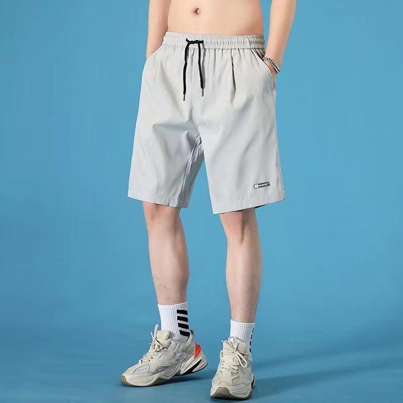 

Ice Silk Five Pants Мужские весенние и летние мужские брюки Новые повседневные брюки M серый