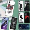 Crow Raven Dark Skull Case For OPPO Reno 13 13F 12 11 F 8T 7 8 10 Pro OPPO Find X8 X6 X3 Pro X5 Lite Cover Funda