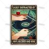 ARTISIAN Rusty Vinyl Records Metal Tin Sign Vintage Decorative Plate Classic Music Metal Sign Man Cave Home Studio Wall Decor