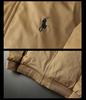 European Winter Lightweight Men's Embroidered Lapel Down Jacket - Trendy Plus Size Warm White Duck Down Coat