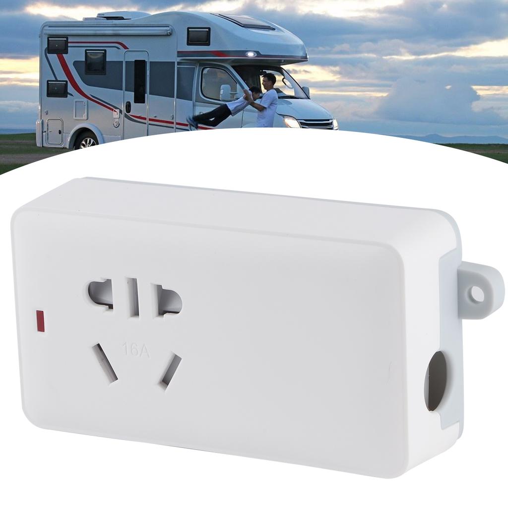16A 4000W 250V Power Outlet Box AntiLeakage Safe Power Supply Socket Accessory for RV