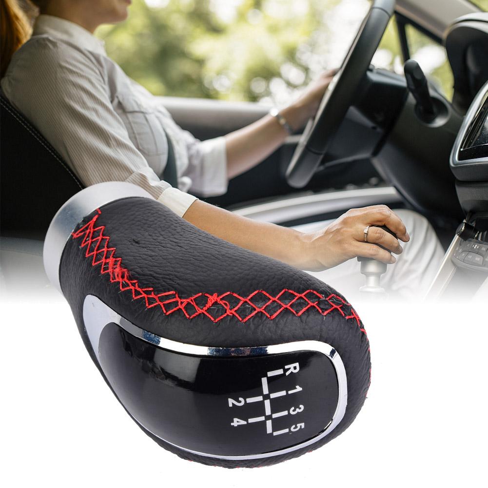 Stick Sifter Gear Lever Shift Knob Head 5 6 Speed Pattern  with 3 Replacement Covers