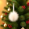 Christmas Decorations With Long Furry Balls
