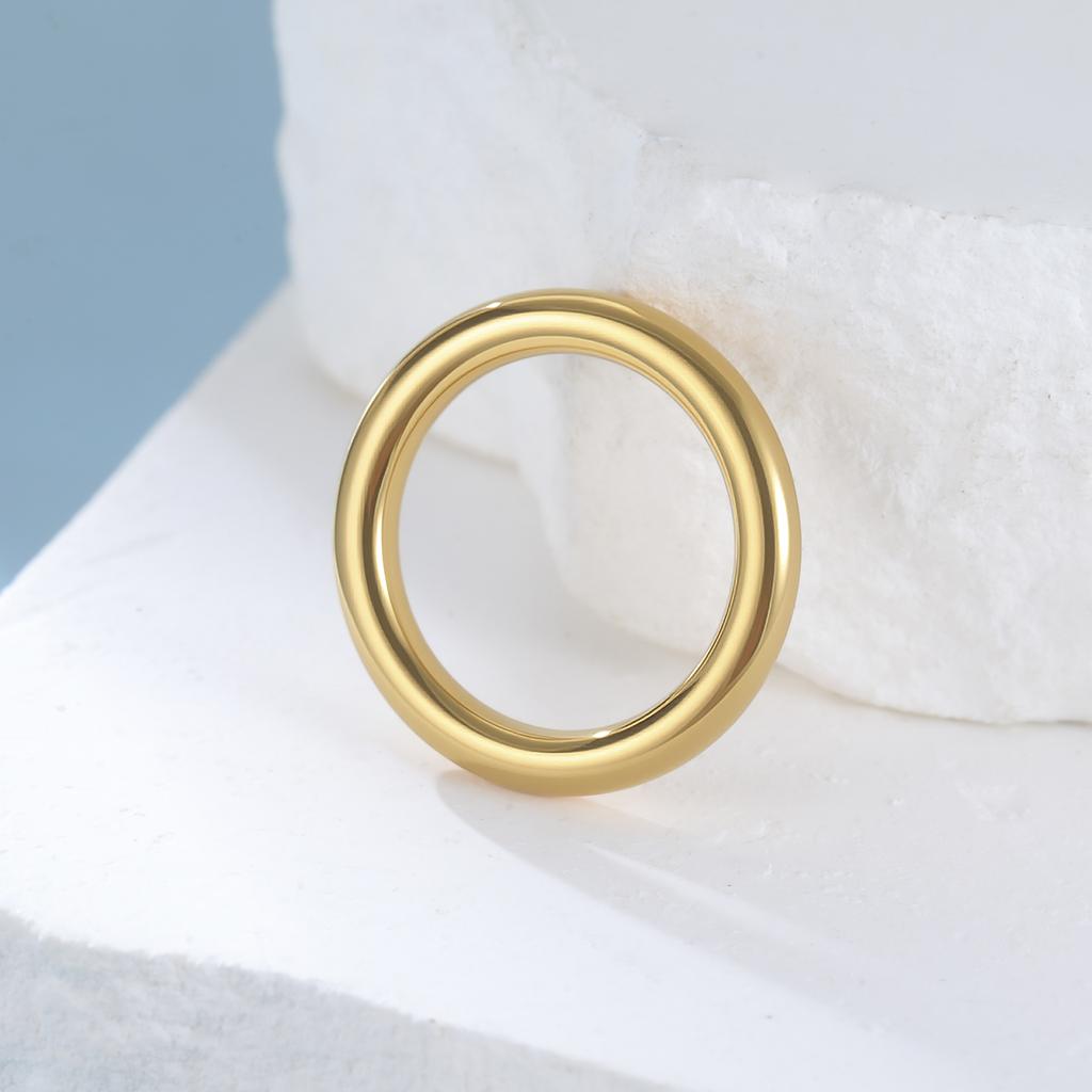 COOLTIME Stainless Steel O Ring New Classic Minimalist Shiny Smooth Rings for Women Bag Sewing Accessories Jewelry