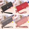 New Wallet Women's Double Zipper Long Clutch Bag Fashionable and Simple Lychee Pattern Large Capacity Double Wallet Mobile Phone Bag